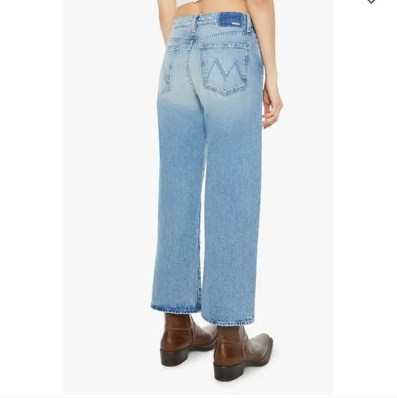 NWT Mother Superior The Dodger Ankle Wide Leg jeans in leap of faith - Picture 2 of 9